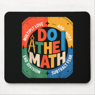 Inspirierender Slogan Liebe Hoffnung Angst Rechne Mousepad