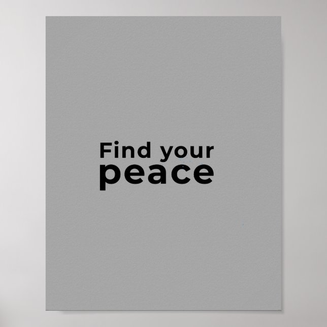 inspirierender Spruch Poster (Vorne)