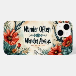 Inspirierender Spruch: Wandere oft, staune immer Case-Mate iPhone 14 Hülle