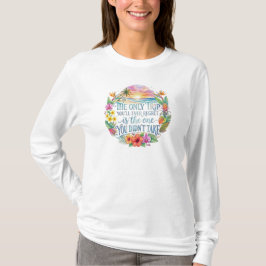 Inspirierender Strandurlaub Tropisches Reise Zitat T-Shirt