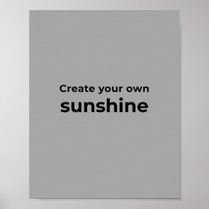 Inspirierender Zitat für Wandkunst Poster