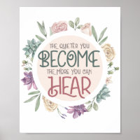 Inspirierender Zitat Pastell-Blumenkranz