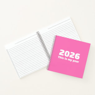 Inspirierendes 2026 Journal Spiral Notizbuch