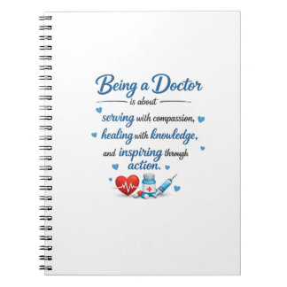 Inspirierendes Arztzitat Medizin Notizbuch Cover Notizblock