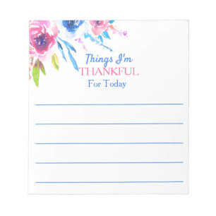 Inspirierendes Blumensegen-Erinnerungspad Notizblock
