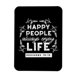 Inspirierendes christliches Zitat aus Sprüche 15:1 Magnet