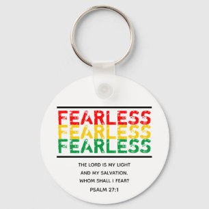 Inspirierendes FEARLESS Christlich Schlüsselanhänger