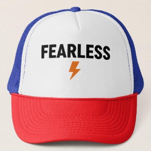 Inspirierendes Fearless Fitness- und Workout-Shirt Truckerkappe