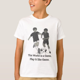 Inspirierendes Fußball-T-Shirt mit Zitat für Kinde T-Shirt