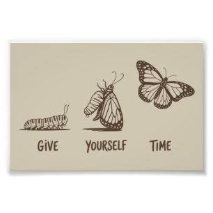 Inspirierendes Geschenk mit Spruch zur Motivation Fotodruck