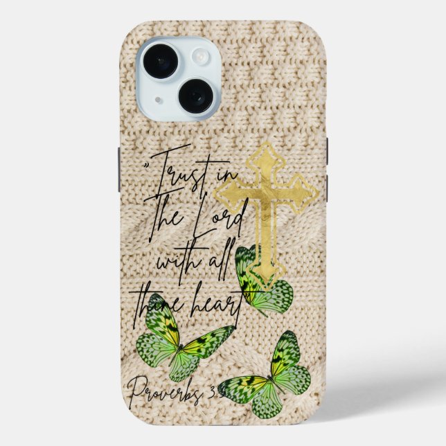 Inspirierendes Glaubensstrickwaren Grüner Schmette Case-Mate iPhone Hülle (Rückseite)