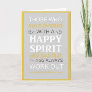 inspirierendes gordon b hinckley late karte
