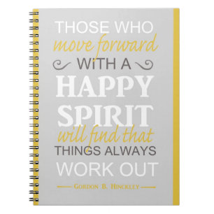 inspirierendes Gordon-B-Hinckley-LDS-Zitat Notizblock