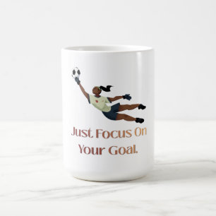 Inspirierendes Grafik-T-Shirt für Fußballtorhüter Kaffeetasse