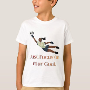 Inspirierendes Grafik-T-Shirt für Fußballtorhüter T-Shirt