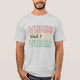 Inspirierendes Grafikdesign mit schwarzen Vibes T-Shirt