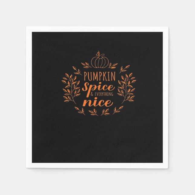 inspirierendes Herbstangebot Serviette (Vorderseite)