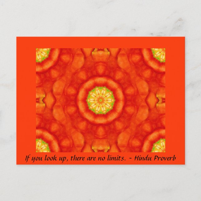inspirierendes Hindu-Proverb aus Indien Postkarte (Vorderseite)