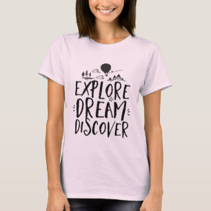 Inspirierendes Lebenszitat-Typografie-T-Shirt T-Shirt