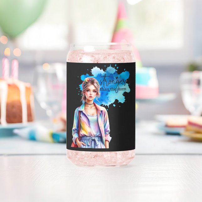 Inspirierendes Mädchen-Grafik  Dosenglas (Insitu (Geburtstag))