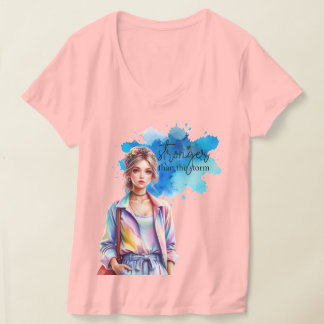 Inspirierendes Mädchen-Grafik T-Shirt