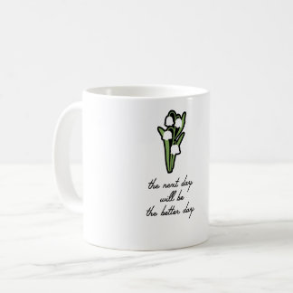 Inspirierendes Maiglöckchen-Zitat Kaffeetasse