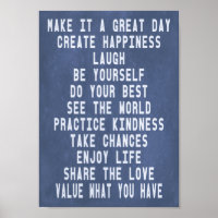 inspirierendes Motivierend modernes Glück