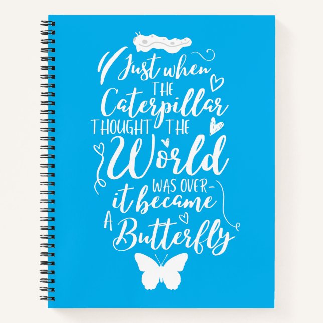 inspirierendes Motivierend Schmetterlingsangebot Notizbuch (Vorderseite)