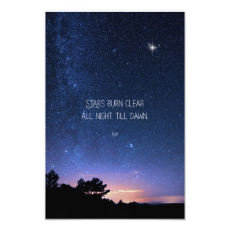 Inspirierendes motivierendes Rumi-Zitat Sterne Fotodruck