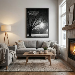 Inspirierendes Naturzitat John Muir gestreckt Leinwanddruck