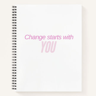 Inspirierendes Notizbuch