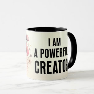 Inspirierendes/Positives Blumenzitat Wrap Tasse
