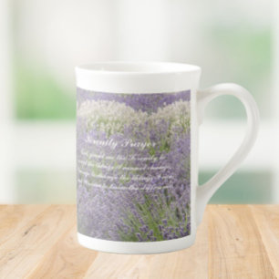 Inspirierendes Serenity-Gebet Lavendelgarten Prozellantasse