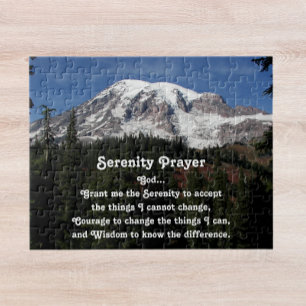 Inspirierendes Serenity Prayer Mount Rainier