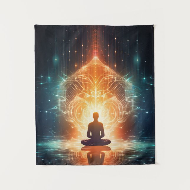 inspirierendes spirituelles Erwachen Wandteppich (Vorderseite)