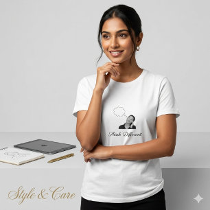 Inspirierendes Think Different Mädchen T-Shirt Slo