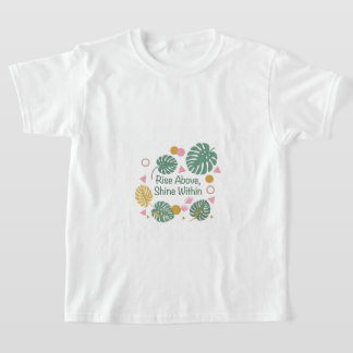 Inspirierendes tropisches Monstera-Palmenblatt Pos T-Shirt