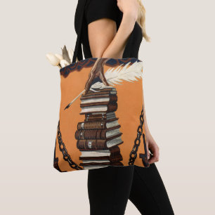 Inspirierendes Vintage-Lesekampagne-Kunstposter Tasche