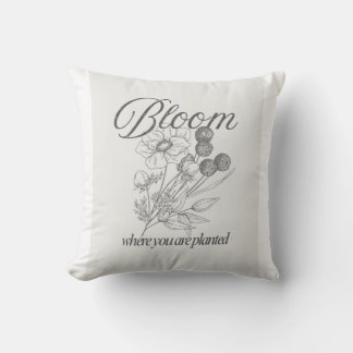 Inspirierendes Wachstum-Zitat T-Shirt Kissen