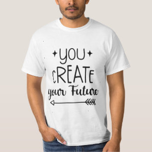 Inspirierendes weißes Männer-T-Shirt - Du erschaff T-Shirt