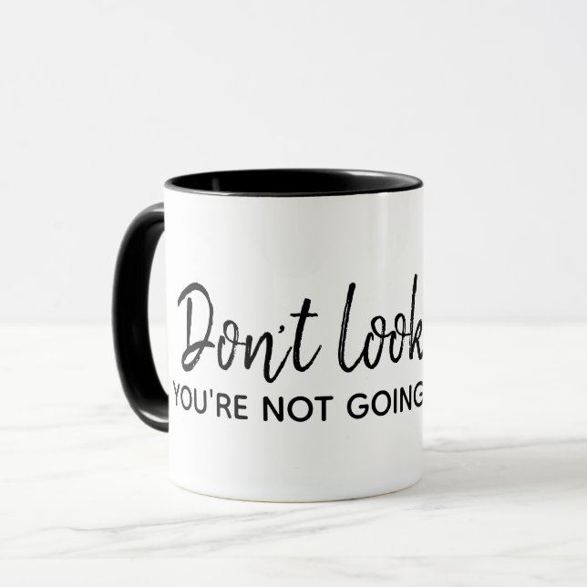 inspirierendes Zitat auf Weiß Tasse (Vorderseite Links)