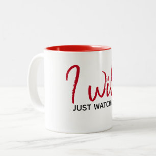 inspirierendes Zitat auf Weiß Zweifarbige Tasse