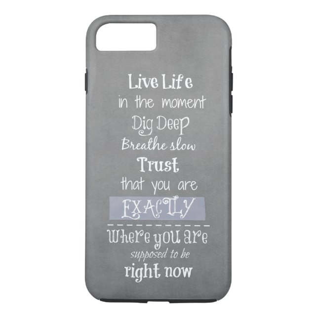 inspirierendes Zitat Case-Mate iPhone Hülle (Rückseite)