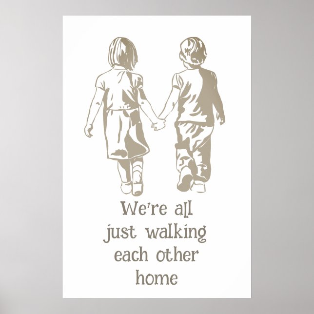 Inspirierendes Zitat der anderen Zuhause Poster (Vorne)