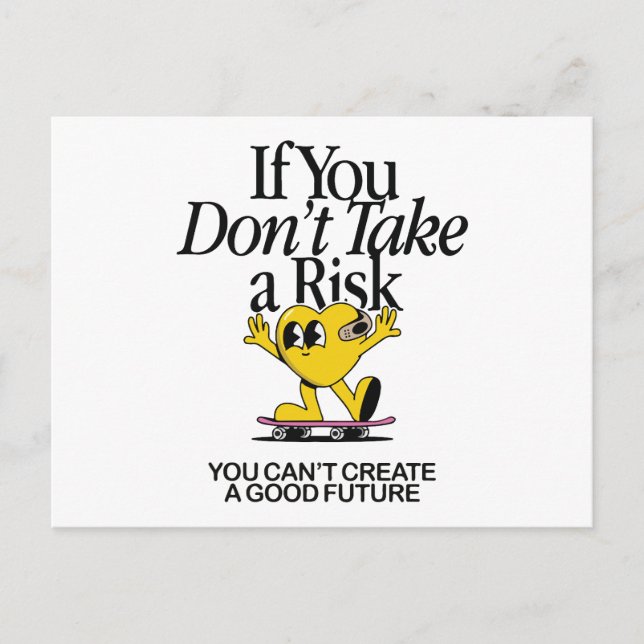 inspirierendes Zitat Feiertagspostkarte (Vorderseite)