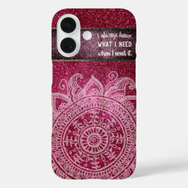 inspirierendes Zitat Gesetz der Anziehung Motivier iPhone 16 Hülle