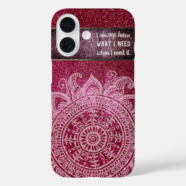 inspirierendes Zitat Gesetz der Anziehung Motivier iPhone 16 Hülle (Rückseite)