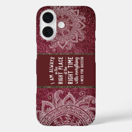 inspirierendes Zitat Gesetz der Anziehung Motivier iPhone 16 Hülle