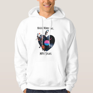 Inspirierendes Zitat Hoodie für Musikliebhaber
