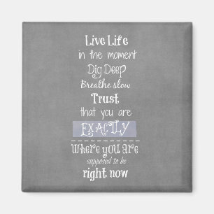 inspirierendes Zitat Magnet